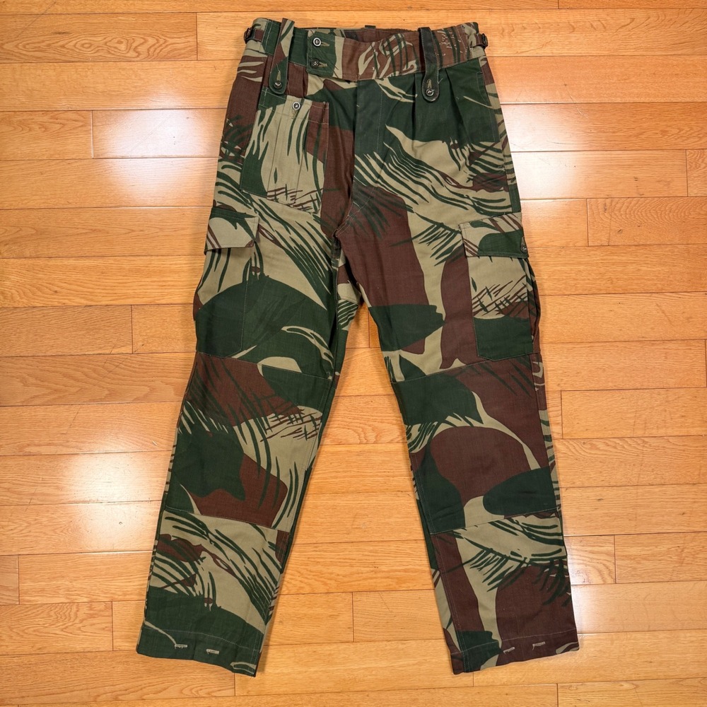 Vintage 1976 Rhodesian Brushstroke Camo Combat Trousers Paramount Garment Works